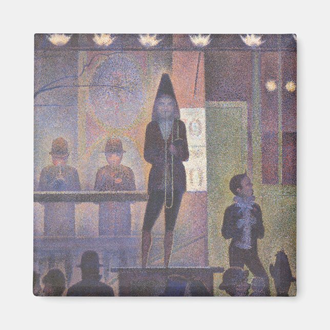 Imán Espectáculo Secundario de Circo de Georges Seurat, (Frente)