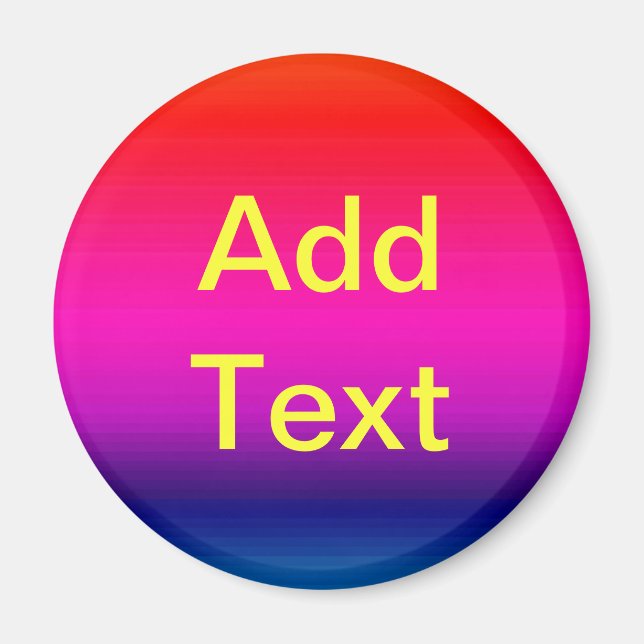 Imán Espectro de colores horizontales - 4 (Frente)