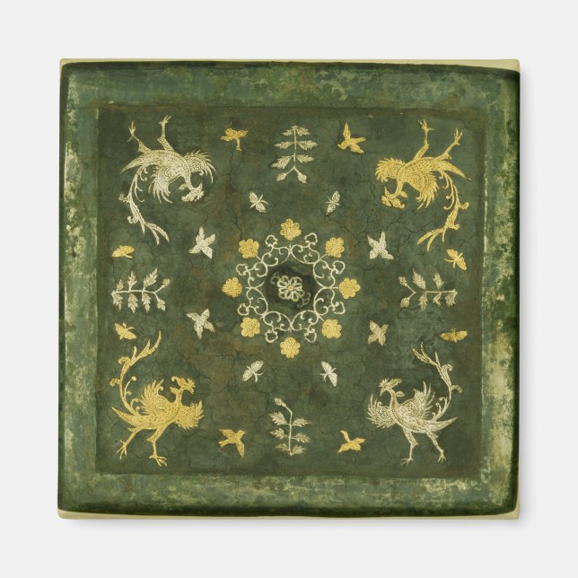 Imán Espejo, bronce con espalda lacada (Frente)