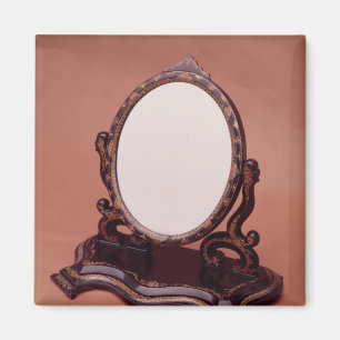 Imán Espejo de papier-mache pintado de oro, c.1890