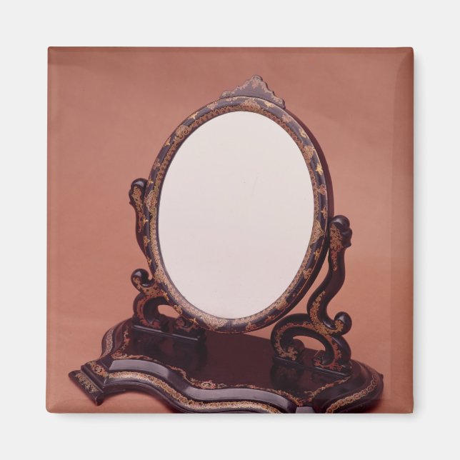 Imán Espejo de papier-mache pintado de oro, c.1890 (Frente)