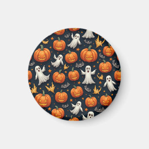Imán espejo de patrón de halloween