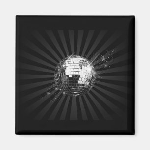 Imán Espejo disco bola en negro