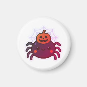 Imán Espeluznante Araña de Halloween Kawaii