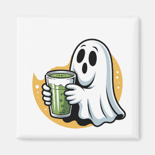 Imán Espeluznante Beber Matcha Halloween