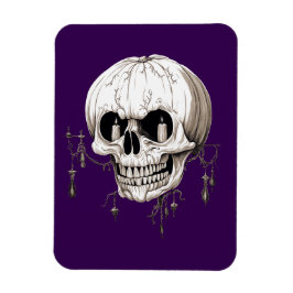 Imán Espeluznante cráneo derretido de Halloween con imá