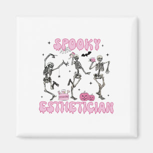Imán Espeluznante Esteticista Halloween Skeleton Therap