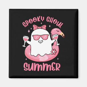 Imán Espeluznante Ghoul verano lindo fantasma Flamingo 