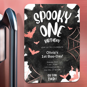Imán Espeluznantes invitaciones Halloween Cumpleaños Ba