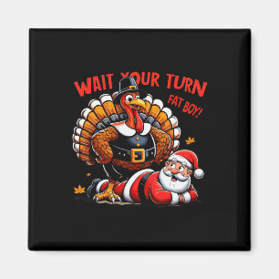 Imán Espera tu turno papá gordo Turquía Santa Funny Tha