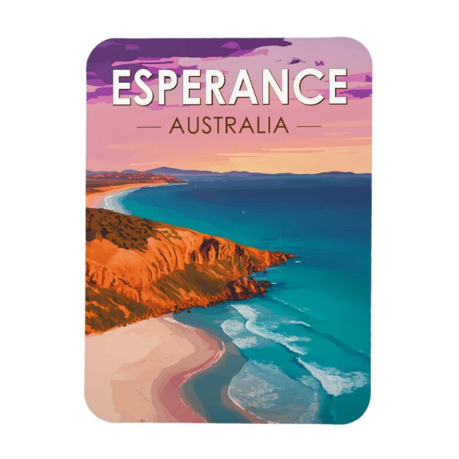 Imán Esperance Australia Viaje al arte (Vertical)