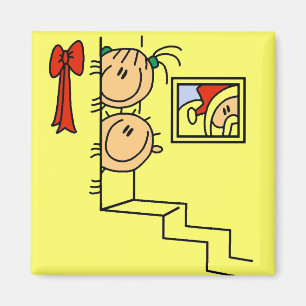 Imán Esperando camisetas y regalos de Santa Claus