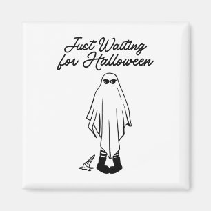 Imán Esperando Halloween Fantasma Fantasma Hal Summer H