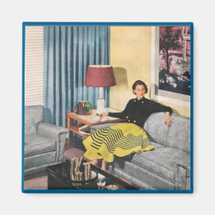 Imán ESPERANDO, Retro Magnet de los años 50