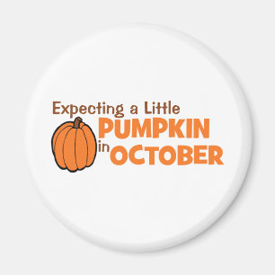 Imán Esperando Una Calabaza En Octubre