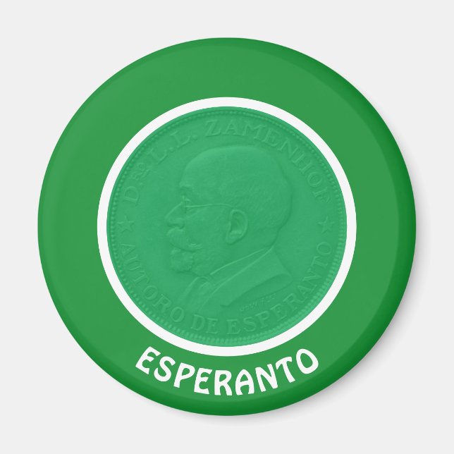 Imán Esperanto / Zamenhof, (Frente)