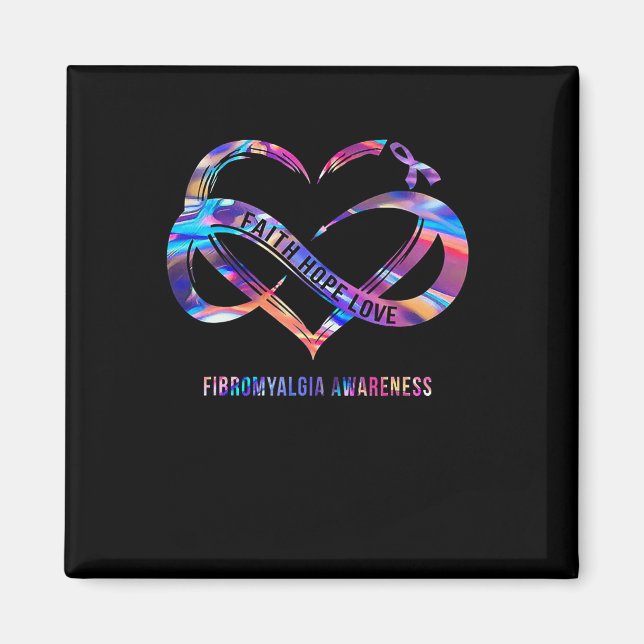 Imán Esperanza Amor Fibromialgia Conciencia 2 (Frente)