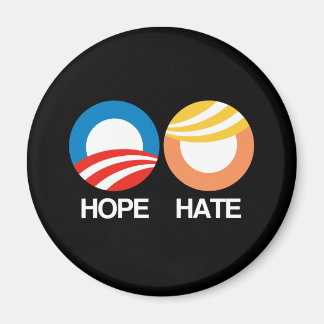 Imán ESPERANZA (Obama) vs. ODIO (Trump)