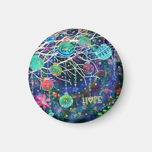 Imán Esperanza Ornamentos Inespirituosos Navidades (Frente)