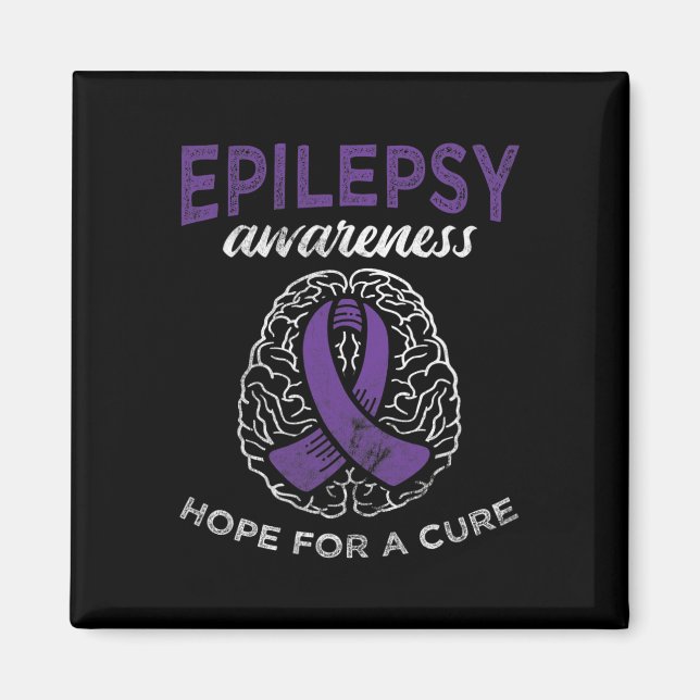 Imán Esperanza Para Una Conciencia De La Epilepsia De C (Frente)