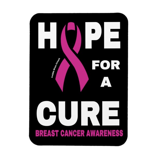 Imán Esperanza para una cura... el cáncer de mama (Vertical)