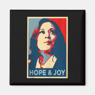 Imán Esperanza Y Alegría Kamala Harris Obama Retrato De