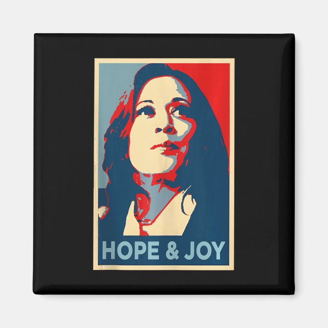 Imán Esperanza Y Alegría Kamala Harris Obama Retrato De (Frente)