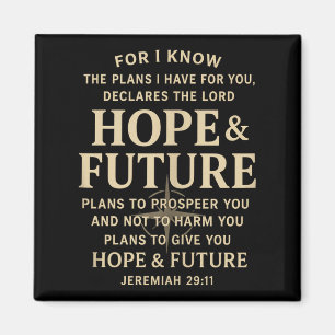 Imán Esperanza y futuro Jeremías 29_11 Biblia cristiana