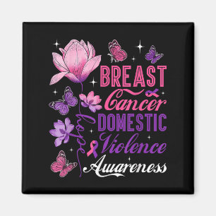 Imán Esperemos Violencia Doméstica Cáncer de Mama Púrpu