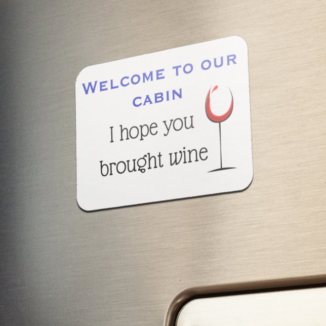 Imán Espero que hayas traído vino camarote divertido pu (Subido por el creador)