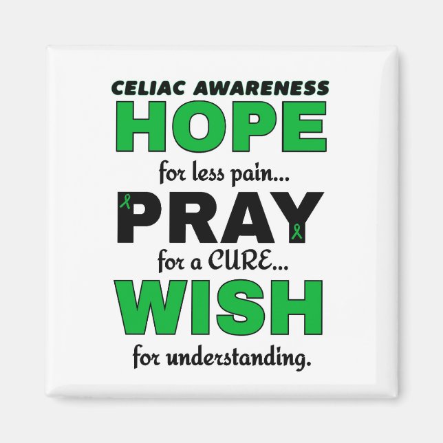 Imán Espero Rezar Deseo... Celiac. (Frente)