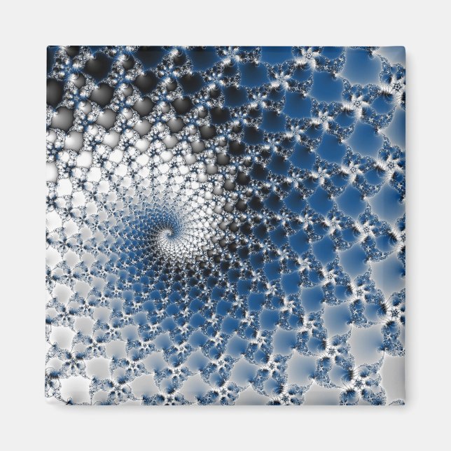 Imán espiral azul (Frente)