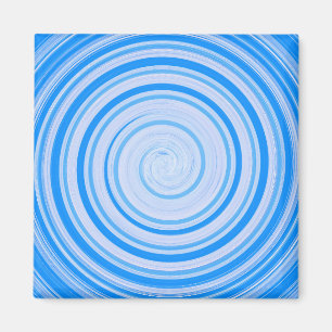 Imán Espiral azul y blanco