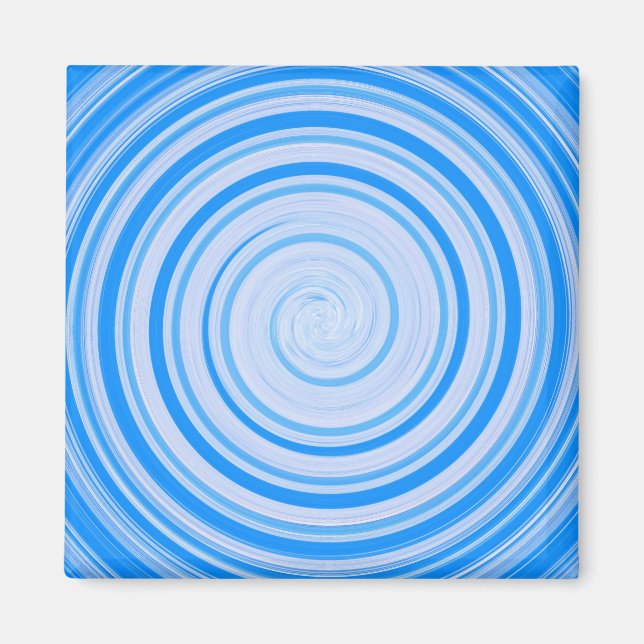 Imán Espiral azul y blanco (Frente)