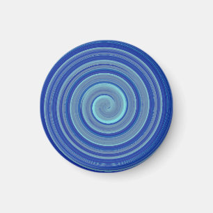 Imán Espiral azul y turquesa