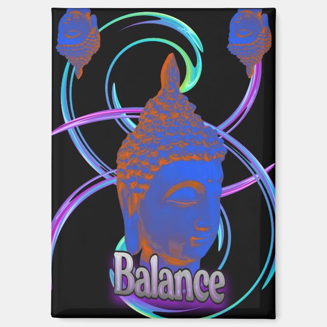 Imán espiral de balance de Buda (Anverso)