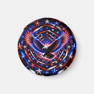 Imán Espiral de la Visión Americana – Águila Patriótica
