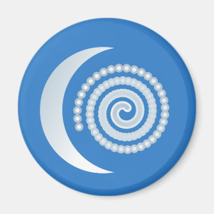 Imán Espiral de Luna Plateada