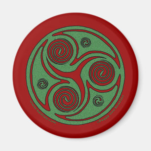Imán espiral del navidad céltico