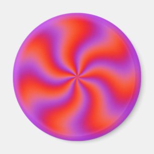 Imán Espiral Hipnótica Ilusión Óptica Divertido Neón
