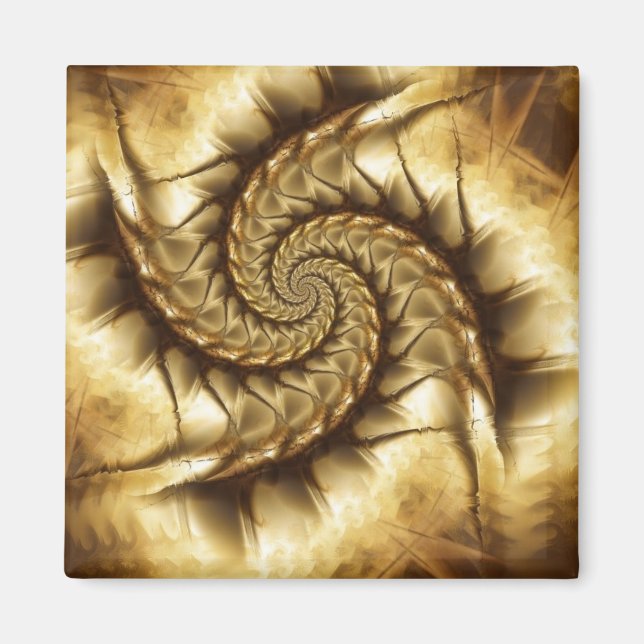 Imán Espiral metalizado (Frente)