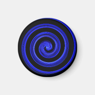 Imán Espiral negra y azul