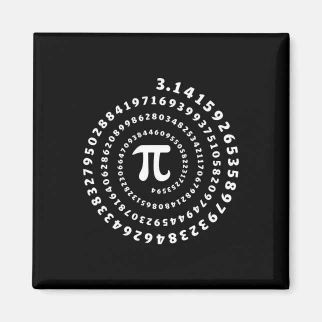 Imán Espiral Pi Shirt Day Math Lover (Frente)