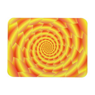 Imán Espiral Piel de serpiente amarillo