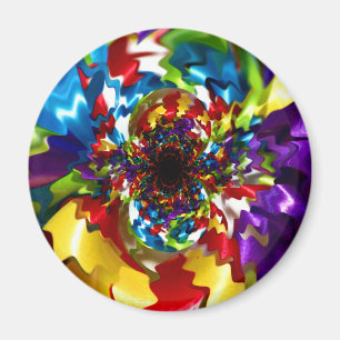 Imán Espirales del arte del fractal del caleidoscopio