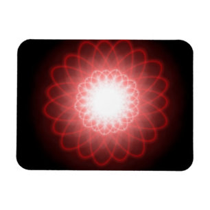 Imán Espirales rojas hipnóticas