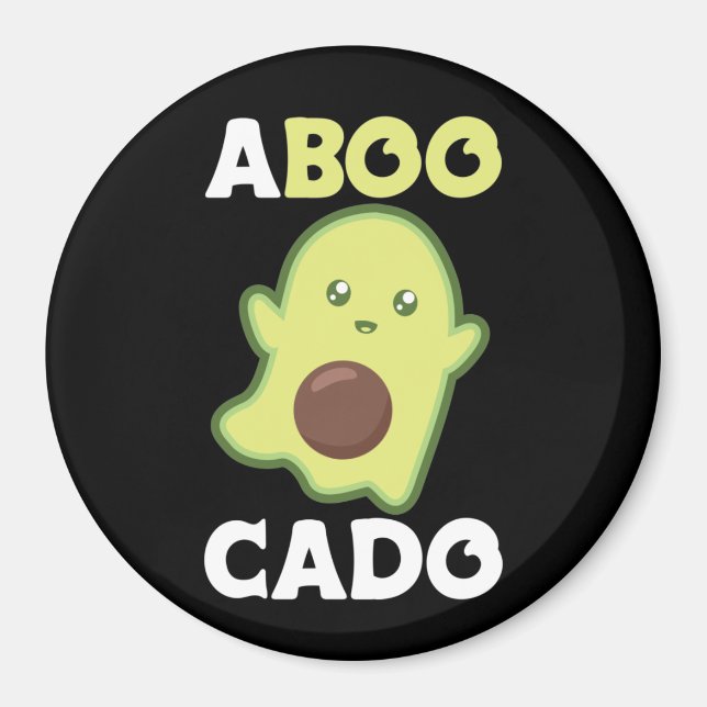 Imán Espíritu aguacate para Halloween Funny Aguacates M (Frente)