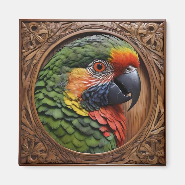 Imán Espíritu Australiano: Un Lorikeet Encaramado En Ma (Frente)