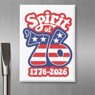 Imán Espíritu de 76 - Groovy USA 250 - 1776-2026