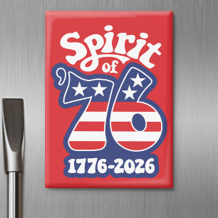 Imán Espíritu de 76 - Groovy USA 250 - 1776-2026